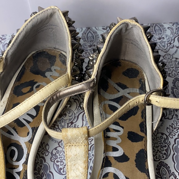 Sam Edelman Exie Sandals Studs Rhinestones Spikes - Picture 4 of 8